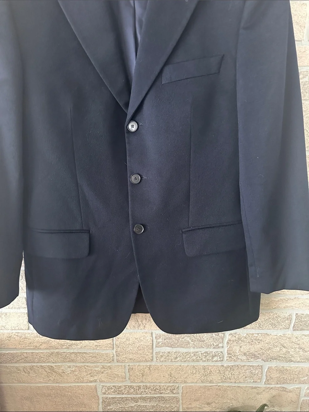 HUGO BOSS 38 Portman Navy Blue Cashmere Classic size 38 Blazer Sport Coat